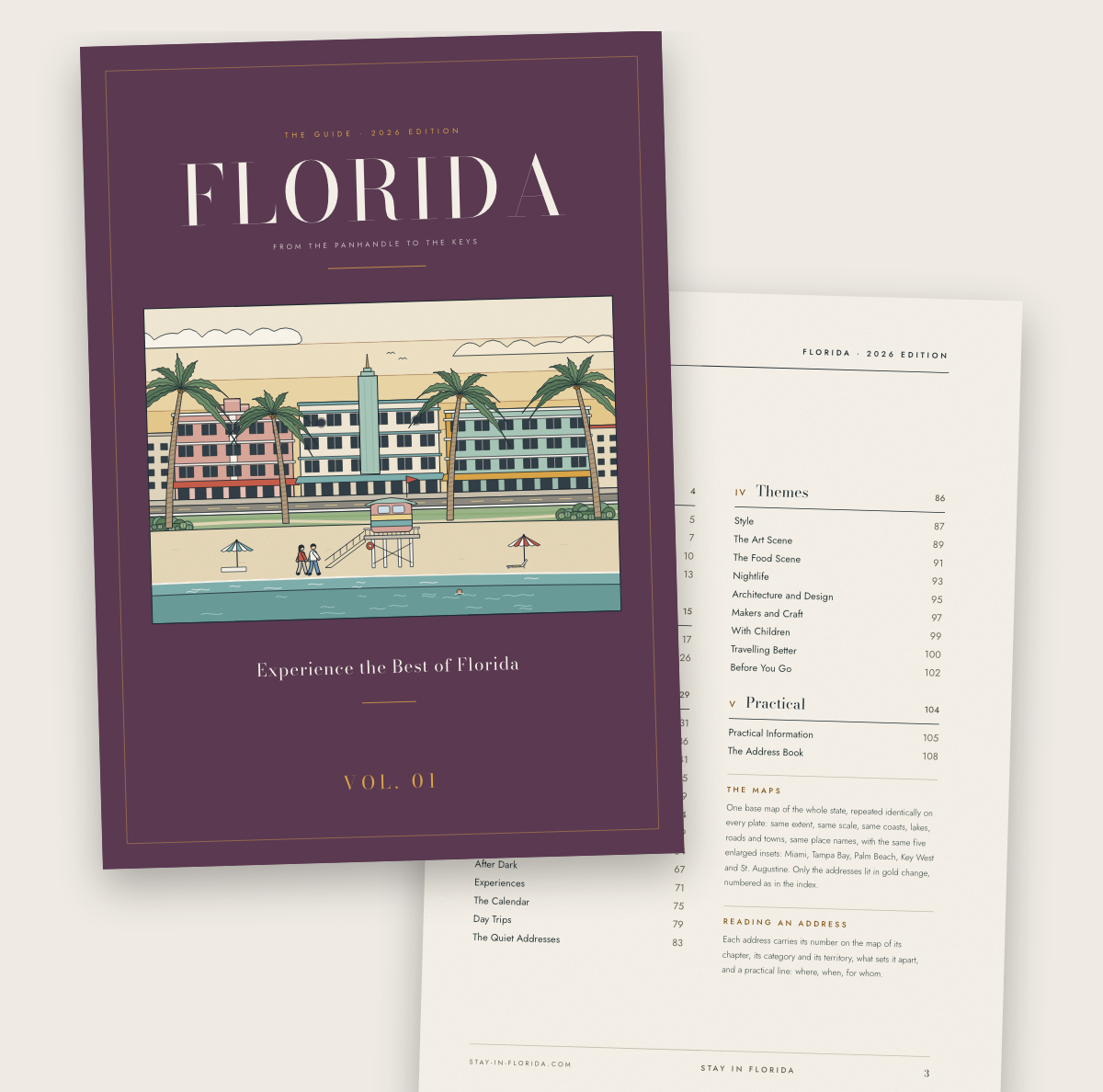 The cover and contents of The Florida Guide, 2026 edition